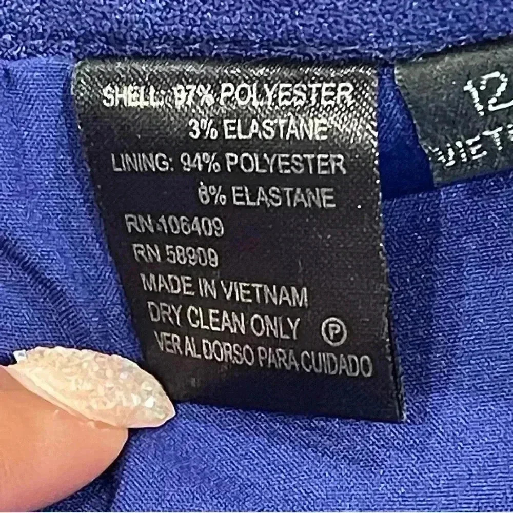Blue Lined Skirt by Preston & York - Picture 6 of 9